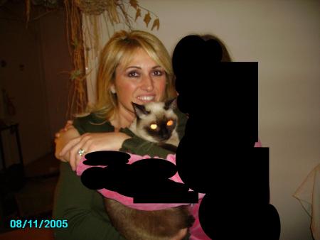 ma mère et mon chat !!!!!